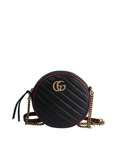 GG Marmont Mini Round Shoulder Bag, front view